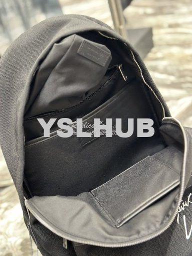 Replica YSL Saint Laurent Embroidered City Backpack In Canvas 534968 9