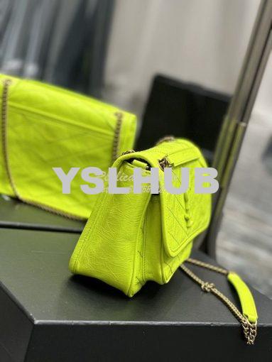 Replica YSL Saint Laurent Niki Baby Chain Bag In Crinkled Lambskin 633 6
