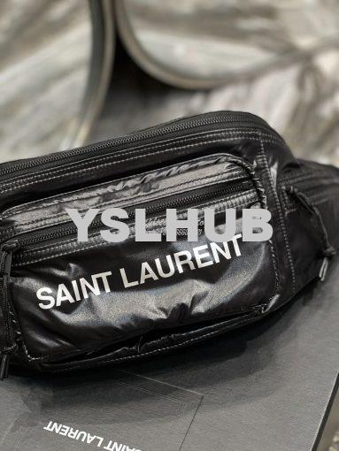 Replica YSL Saint Laurent Nuxx crossbody bag in nylon 581375 black 3