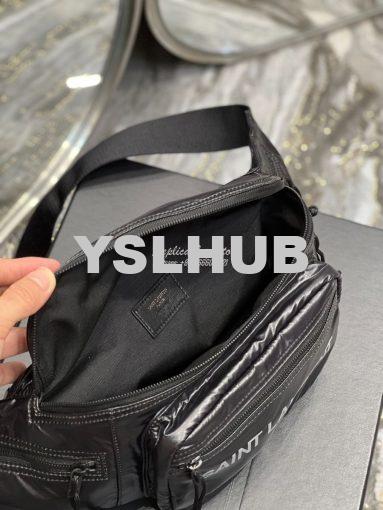 Replica YSL Saint Laurent Nuxx crossbody bag in nylon 581375 black 6