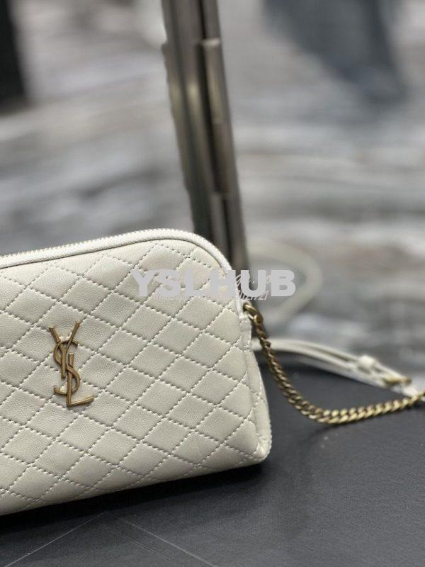 Replica YSL Saint Laurent Gaby Chain Pouch In Quilted Lambskin 7336671 4
