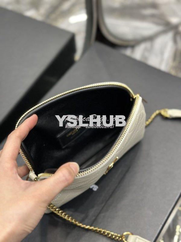 Replica YSL Saint Laurent Gaby Chain Pouch In Quilted Lambskin 7336671 9