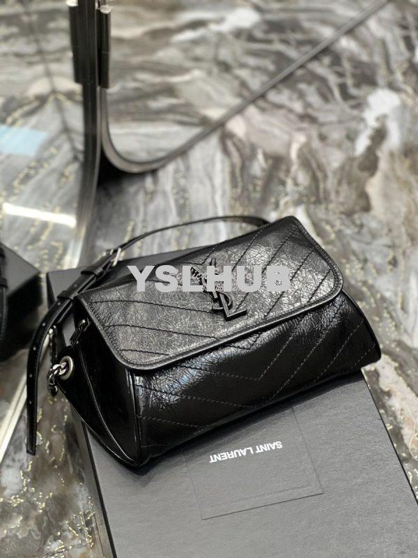 Replica YSL Saint Laurent Niki Body Bag In Crinkled Vintage Leather 57 5