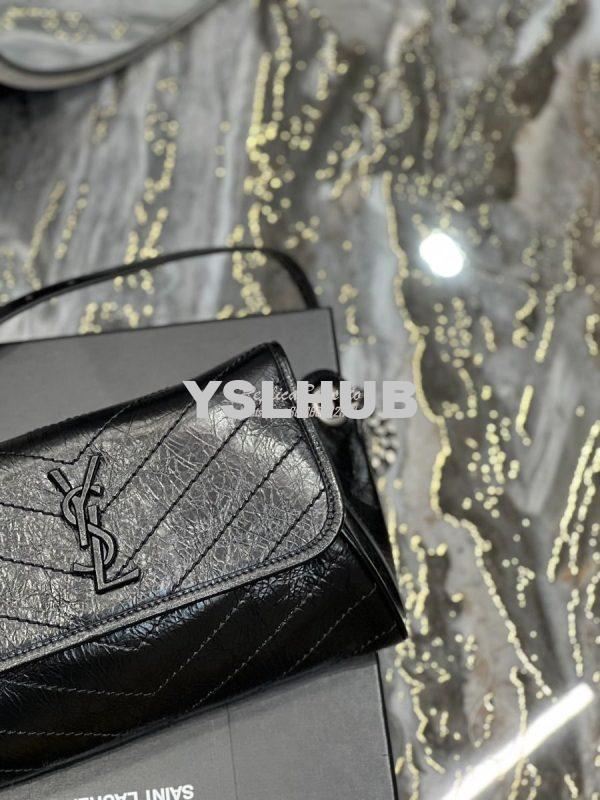 Replica YSL Saint Laurent Niki Body Bag In Crinkled Vintage Leather 57 6