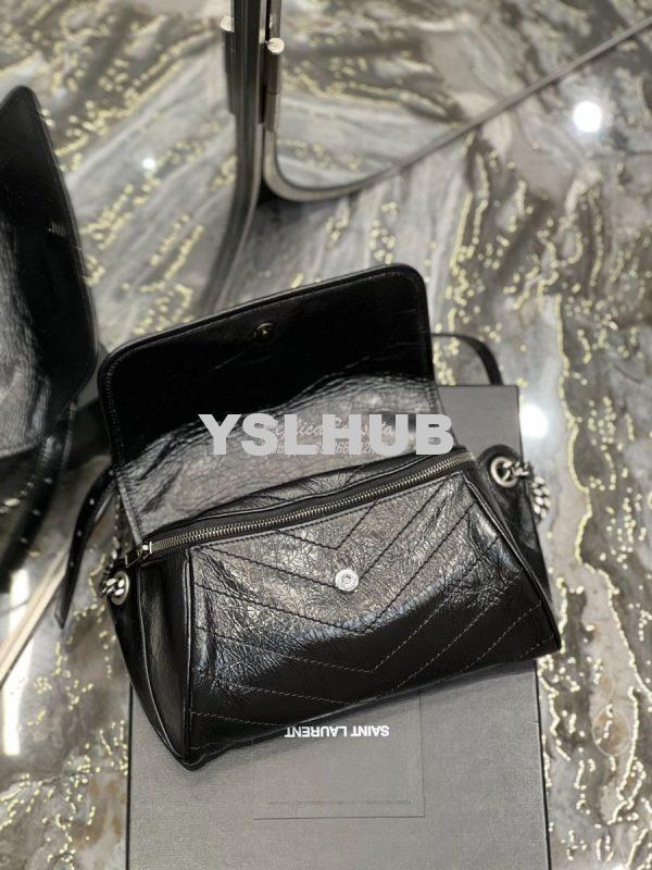 Replica YSL Saint Laurent Niki Body Bag In Crinkled Vintage Leather 57 10