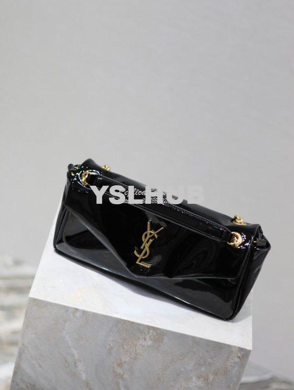Replica Saint Laurent YSL Calypso In Patent Leather 734153 Black 2
