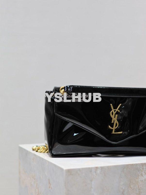 Replica Saint Laurent YSL Calypso In Patent Leather 734153 Black 3