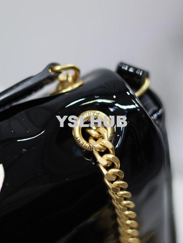 Replica Saint Laurent YSL Calypso In Patent Leather 734153 Black 8
