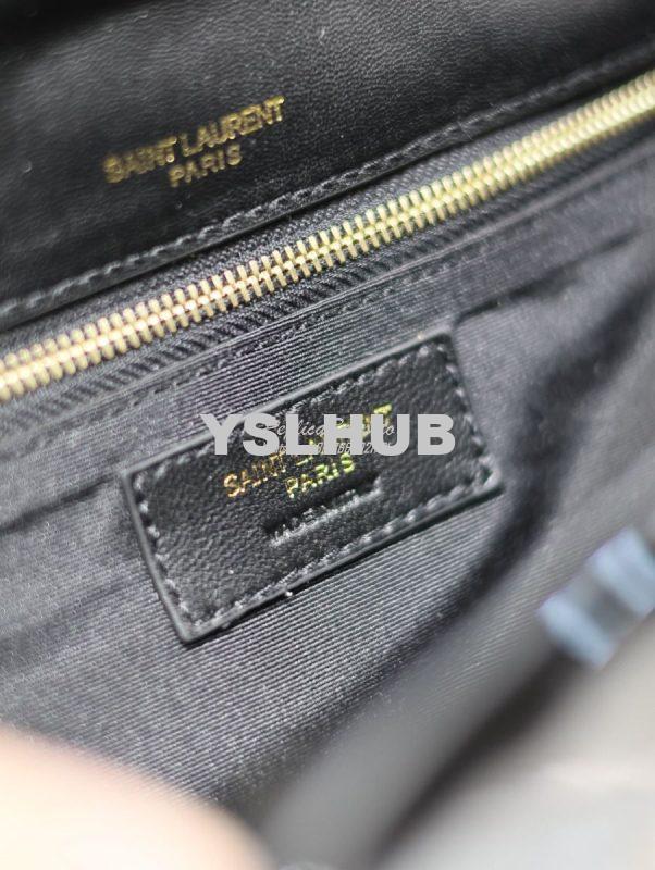 Replica Saint Laurent YSL Calypso In Patent Leather 734153 Black 10