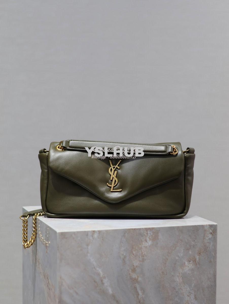 Replica Saint Laurent YSL Manhattan Small In Patent Leather with Silve 13