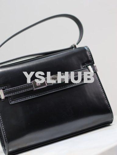 Replica Saint Laurent YSL Manhattan Small In Patent Leather with Silve 5