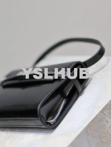 Replica Saint Laurent YSL Manhattan Small In Patent Leather with Silve 7