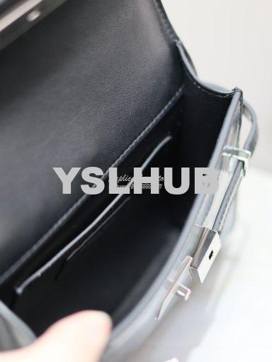 Replica Saint Laurent YSL Manhattan Small In Patent Leather with Silve 10