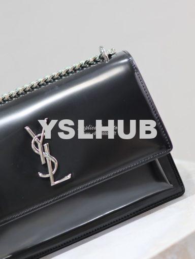 Replica YSL Saint Laurent Medium Sunset Satchel In Patent Leather 6347 6