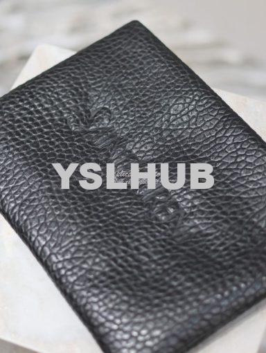 Replica Saint Laurent YSL Logo-Debossed Textured-Leather Pouch In Lamb 11