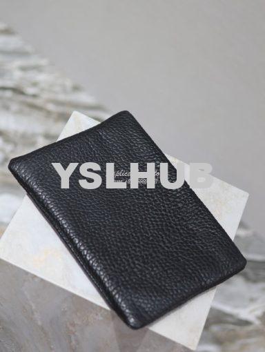 Replica Saint Laurent YSL Logo-Debossed Textured-Leather Pouch In Lamb 18