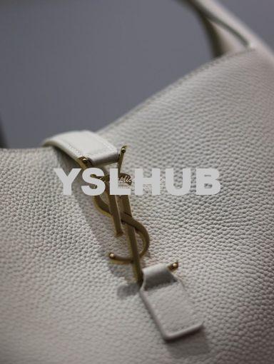 Replica YSL Saint Laurent Bea In Grained Leather 763435 White 10