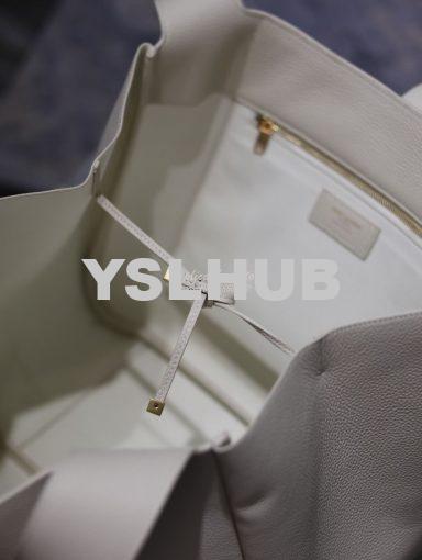 Replica YSL Saint Laurent Bea In Grained Leather 763435 White 14