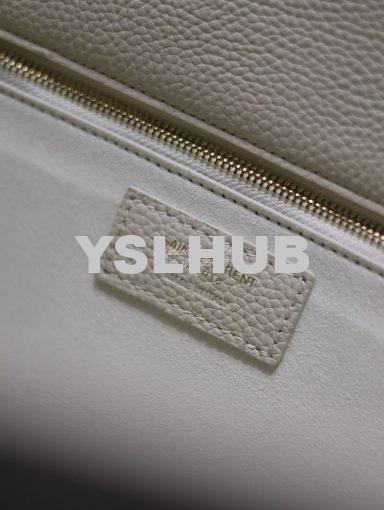 Replica YSL Saint Laurent Bea In Grained Leather 763435 White 15