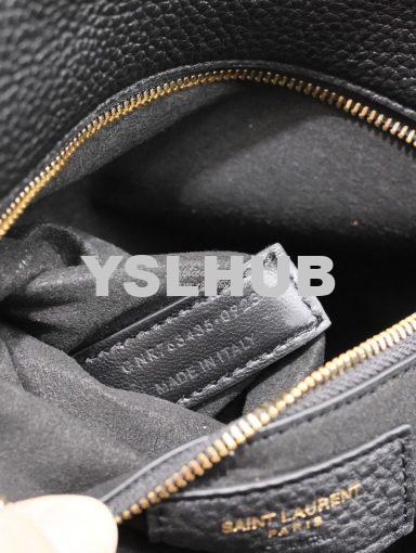 Replica YSL Saint Laurent Bea In Grained Leather 763435 Black 10