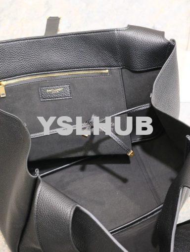 Replica YSL Saint Laurent Bea In Grained Leather 763435 Black 12