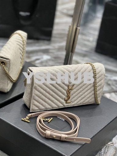 Replica YSL Saint Laurent Kate 99 Chain Bag In Quilted Linen 6606181 B 4