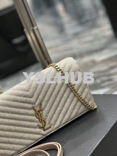 Replica YSL Saint Laurent Kate 99 Chain Bag In Quilted Linen 6606181 B 5