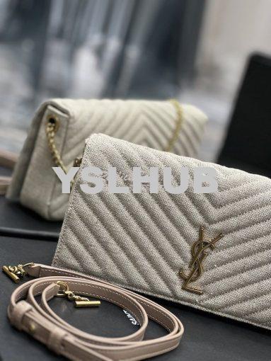 Replica YSL Saint Laurent Kate 99 Chain Bag In Quilted Linen 6606181 B 7