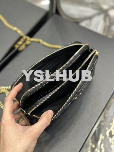 Replica Saint Laurent YSL Becky Double-Zip Pouch in Quilted Lambskin 6 7