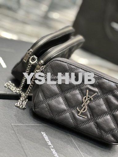 Replica Saint Laurent YSL Becky Double-Zip Pouch in Quilted Lambskin 6 4