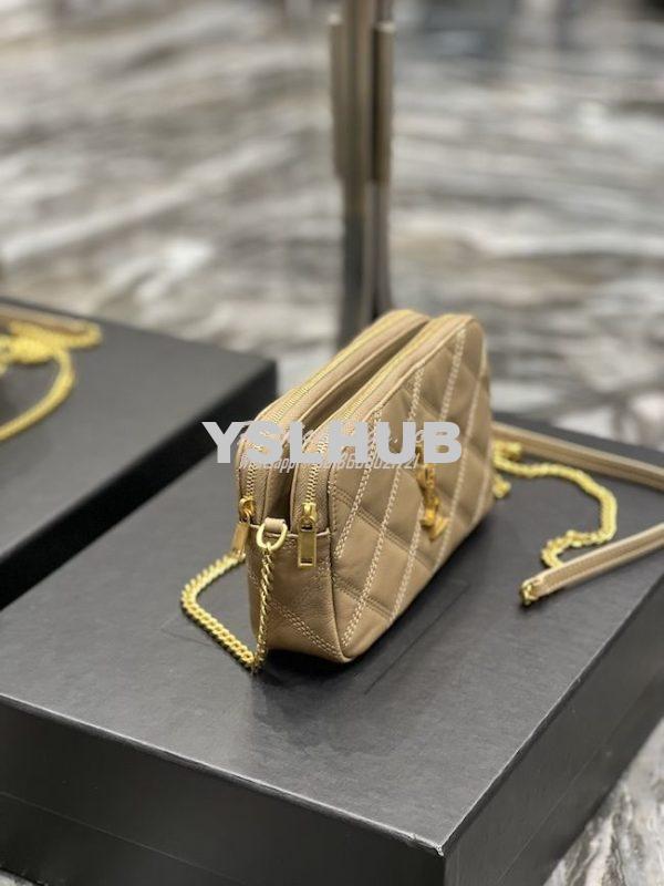 Replica Saint Laurent YSL Becky Double-Zip Pouch in Quilted Lambskin 6 4