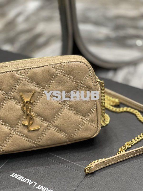 Replica Saint Laurent YSL Becky Double-Zip Pouch in Quilted Lambskin 6 6