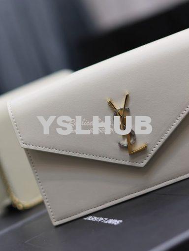 Replica YSL Saint Laurent Cassandre Envelope Chain Wallet In Smooth Le 6