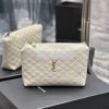 Replica YSL Saint Laurent Gaby Cosmetic Pouch In Quilted Leather 73395 13