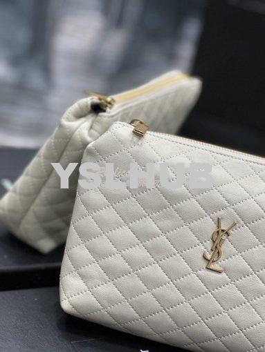 Replica YSL Saint Laurent Gaby Cosmetic Pouch In Quilted Leather 73395 6