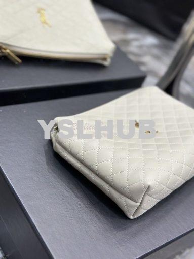 Replica YSL Saint Laurent Gaby Cosmetic Pouch In Quilted Leather 73395 8