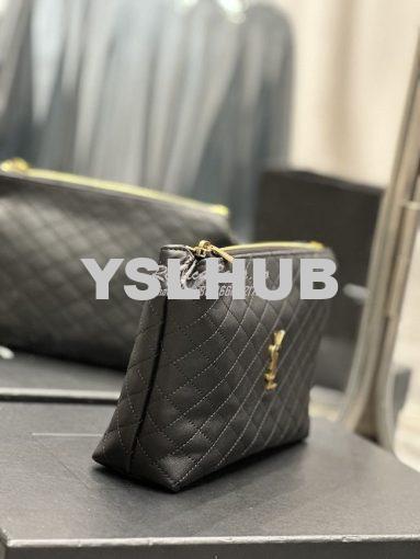 Replica YSL Saint Laurent Gaby Cosmetic Pouch In Quilted Leather 73395 4