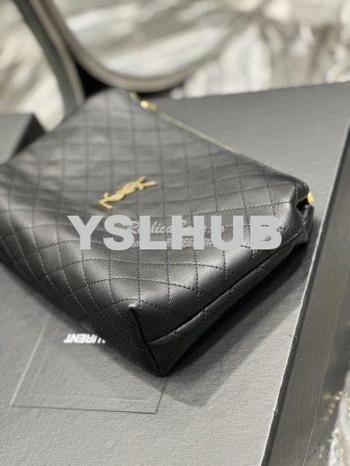 Replica YSL Saint Laurent Gaby Cosmetic Pouch In Quilted Leather 73395 6
