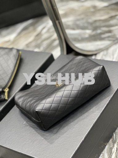 Replica YSL Saint Laurent Gaby Cosmetic Pouch In Quilted Leather 73395 10