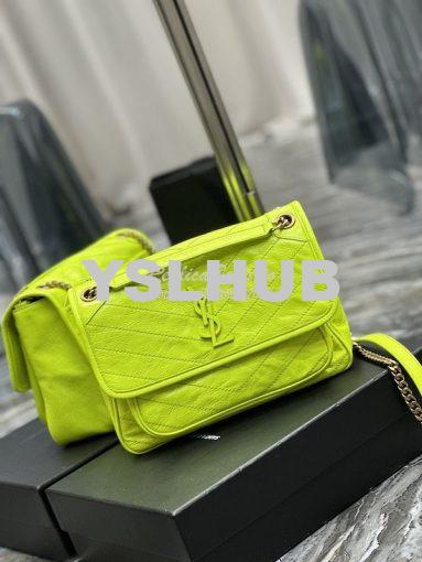 Replica YSL Saint Laurent Niki Medium Chain Bag In Crinkled Lambskin 6 3