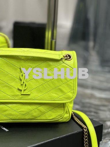 Replica YSL Saint Laurent Niki Medium Chain Bag In Crinkled Lambskin 6 6