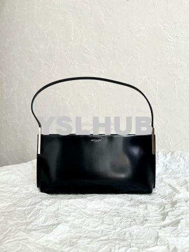 Replica YSL Saint Laurent Suzanne Small In Shiny Leather 741637 Black 2