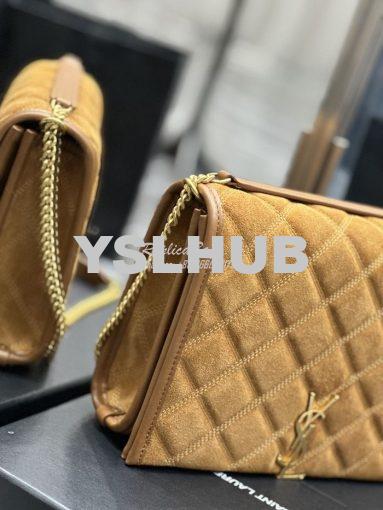 Replica YSL Saint Laurent Becky Mini Chain Bag In Carré-Quilted Suede 5
