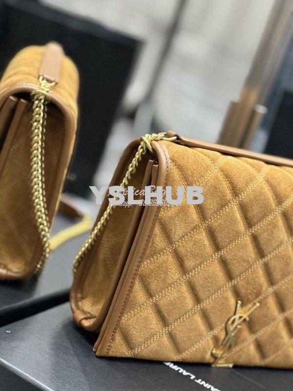 Replica YSL Saint Laurent Becky Mini Chain Bag In Carré-Quilted Suede 5