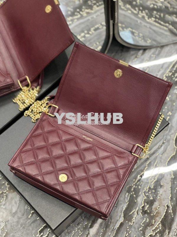 Replica YSL Saint Laurent Becky Mini Chain Bag In Carré-Quilted Lambsk 8