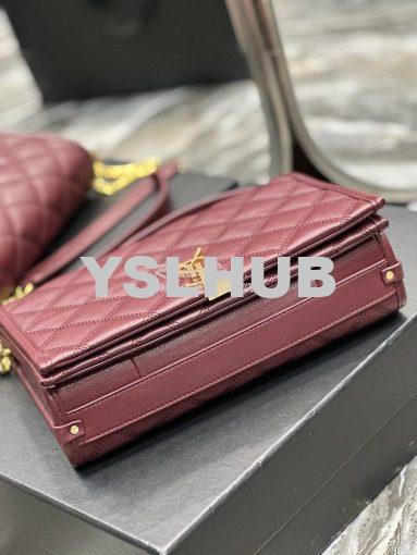 Replica YSL Saint Laurent Becky Mini Chain Bag In Carré-Quilted Lambsk 10