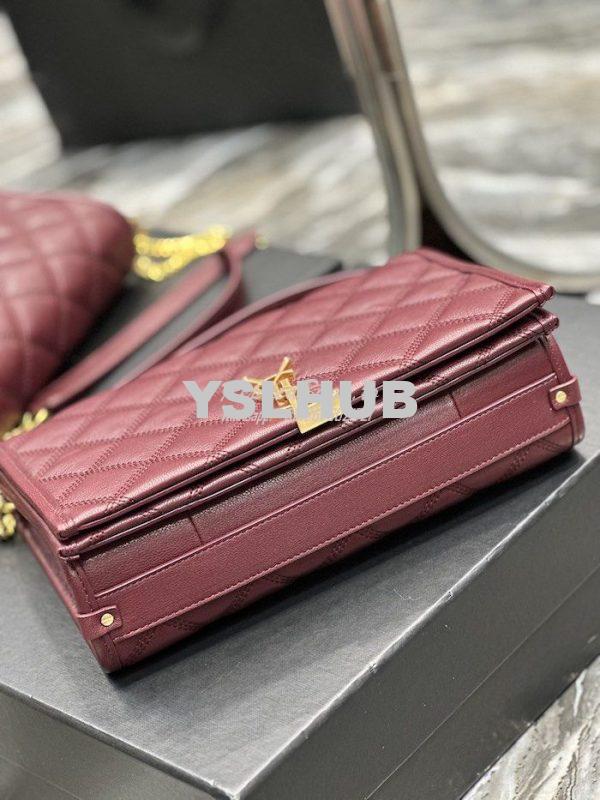 Replica YSL Saint Laurent Becky Mini Chain Bag In Carré-Quilted Lambsk 10