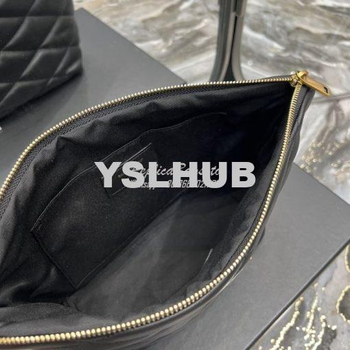 Replica YSL Saint Laurent Sade Pouch In Quilted Lambskin 6967791 Black 9