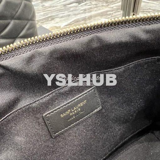 Replica YSL Saint Laurent Sade Pouch In Quilted Lambskin 6967791 Black 11