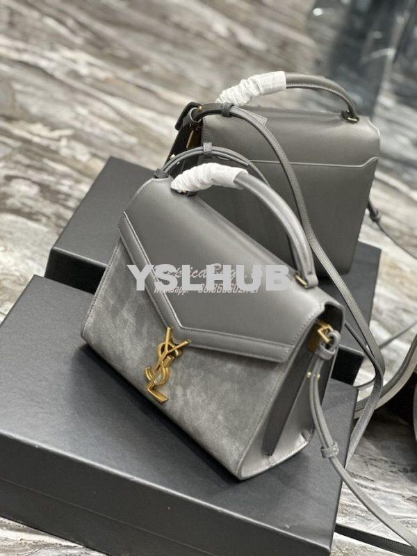 Replica YSL Saint Laurent Cassandra Medium Top Handle In Box Leather A 3